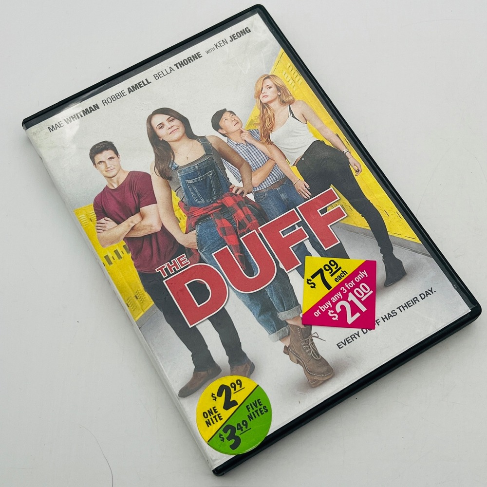 The DUFF DVD 2015 Widescreen Mae Whitman Robbie Amell Bella Thorne Teen Comedy